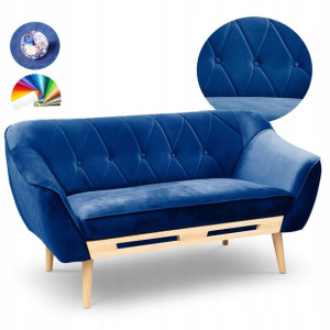 Sofa tapicerowana Cindy Wood II kanapa w stylu skandynawskim