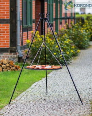 Grill na trójnogu Korono 180/106 180cm/60cm z rusztem ze stali nierdzewnej
