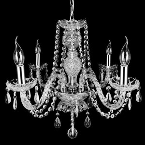 Żyrandol Lampa Kryształowa Szklana Camilia M