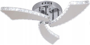 Lampa Sufitowa Kryształowa Plafon Led Kryształki