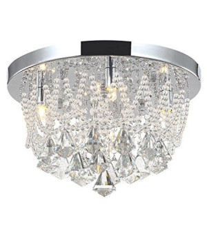 Lampa Olivia Żyrandol Plafon Kryształowy 35cm