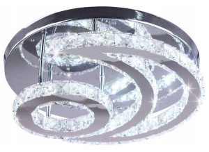 Lampa Sufitowa Kryształowa Luna Led Kryształki