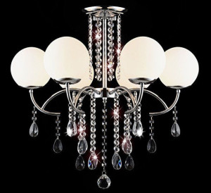 Lampa Kryształowa Żyrandol 6 Ramienny Fabia