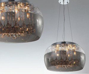 Lampa Wisząca Kryształowa Żyrandol Hedvig Ø40cm