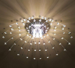 Lampa Sufitowa Plafon Kryształowy Ada + Żarówki G9