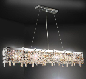 Lampa Wisząca Kryształowa Nad Stół Żyrandol Silke