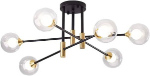 Nowość Lampa Sufitowa Żyrandol Szklane Kule Loft