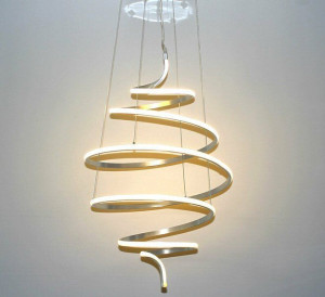Nowoczesny Żyrandol Led Lampa Sufitowa Spiral