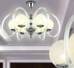 Lampa Kryształowa Żyrandol 6 Ramienny Tina