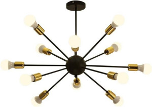 Lampa Sufitowa Żyrandol Plafon Loft Edison 12x E27