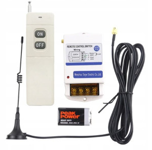 Włącznik Radiowy 220v Zdalne Sterowanie 1x1000w 5k