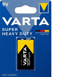 Bateria Varta Super Heavy Duty 6f22 9v