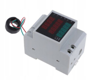 Miernik 4w1 Woltomierz Amperomierz Ac230v Din