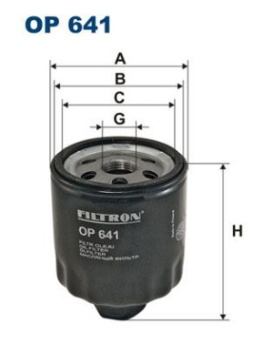 Filtr oleju FILTRON OP641 W71252