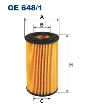 Filtr oleju FILTRON OE648/1 HU7181N