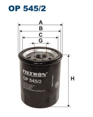Filtr oleju FILTRON OP545/2 W6103