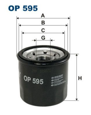 Filtr oleju FILTRON OP595 W671