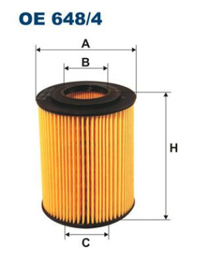 Filtr oleju FILTRON OE648/4 HU820X