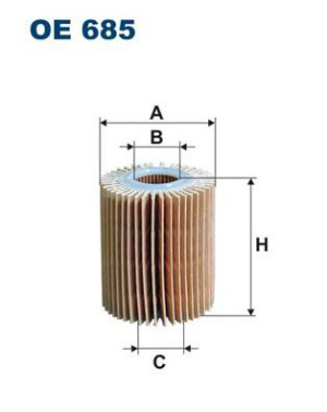 Filtr oleju FILTRON OE685 HU7009Z