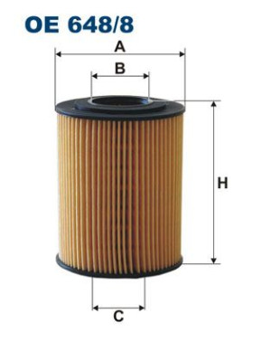 Filtr oleju FILTRON OE648/8 HU8201Y