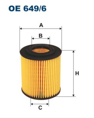 Filtr oleju FILTRON OE649/6 HU8152X