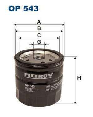 Filtr oleju FILTRON OP543 W92032