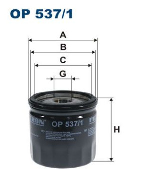 Filtr oleju FILTRON OP537/1 W71216