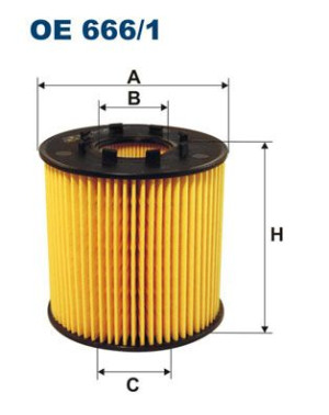 Filtr oleju FILTRON OE666/1 HU923X