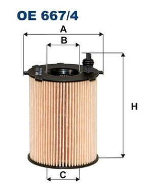 Filtr oleju FILTRON OE667/4 1610693780