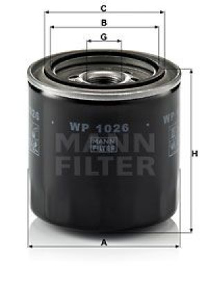 Filtr oleju MANN-FILTER WP1026