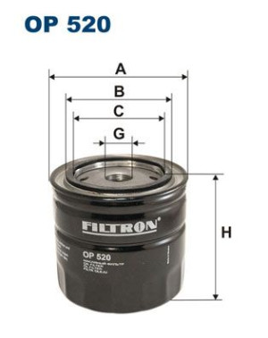Filtr oleju FILTRON OP520 W92021