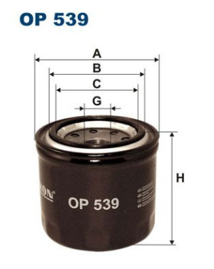 Filtr oleju FILTRON OP539 W81181