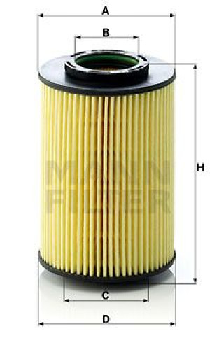 Filtr oleju MANN-FILTER HU822/5X HU8225X