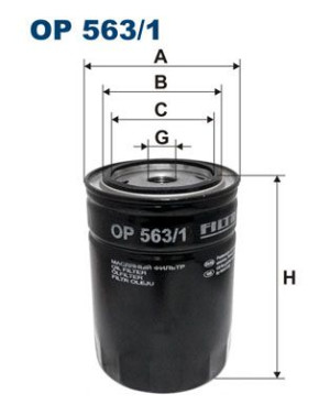 Filtr oleju FILTRON OP563/1 W94024