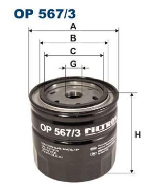 Filtr oleju FILTRON OP567/3 W92048