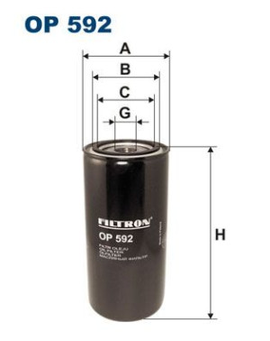 Filtr oleju FILTRON OP592 W962