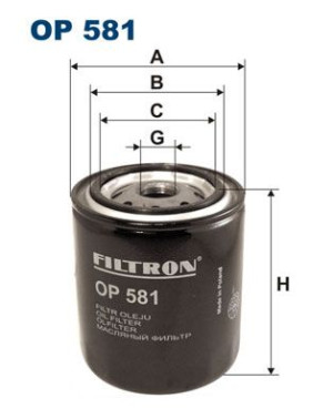 Filtr oleju FILTRON OP581 W81882