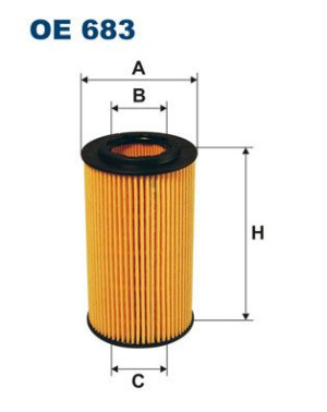 Filtr oleju FILTRON OE683 HU7186X