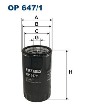 Filtr oleju FILTRON OP647/1 W7233