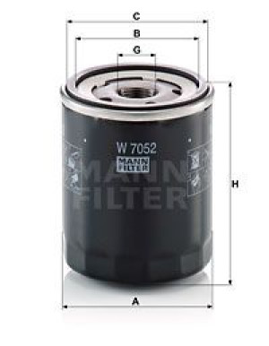 Filtr oleju MANN-FILTER W7052