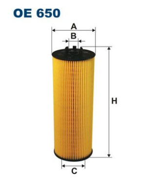 Filtr oleju FILTRON OE650 HU842X