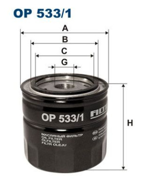Filtr oleju FILTRON OP533/1 W92045