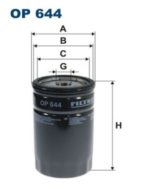 Filtr oleju FILTRON OP644 W71914