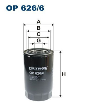 Filtr oleju FILTRON OP626/6 W95026