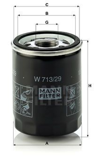 Filtr oleju MANN-FILTER W713/29 W71329