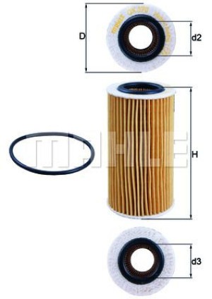 Filtr oleju KNECHT OX370D HU7198X