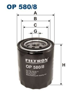 Filtr oleju FILTRON OP580/8 W93020