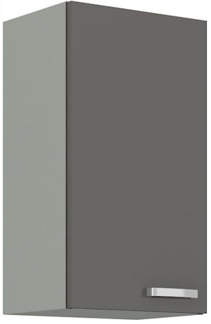 Szafka kuchenna wisząca szara 40 cm. Szary połysk