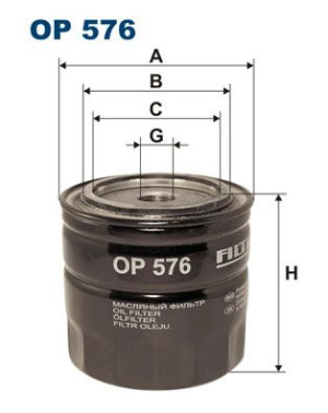 Filtr oleju FILTRON OP576 W9207