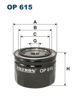 Filtr oleju FILTRON OP615 W9144